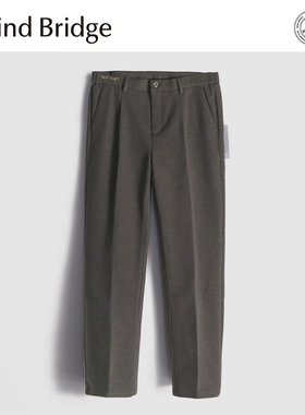 MindBridge 绵羊毛天丝混纺/秋冬弹力保暖商务休闲直筒西裤男MAB4