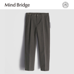 男MAB4 秋冬弹力保暖商务休闲直筒西裤 MindBridge 绵羊毛天丝混纺