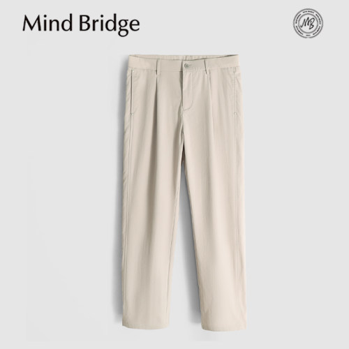 MindBridge莱赛尔天丝/3色直筒商务休闲裤/吸湿透气/垂顺抗皱MB50