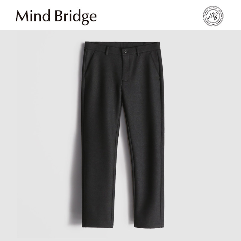 MindBridge一体磨绒面料/秋冬重磅加厚防风保暖商务休闲西裤 MA9J