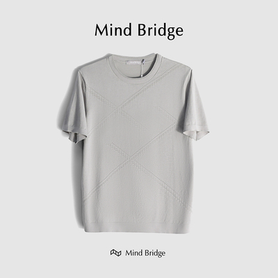 MindBridge短袖简约中青年潮T恤