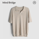 MindBridge亚麻 透气MB0X T恤针织POLO衫 棉 3色海鸥领商务休闲短袖