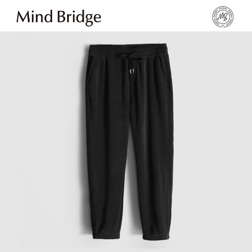 MindBridge 重磅摇粒绒/秋冬男士宽松休闲抽绳束脚裤防风保暖MA5X