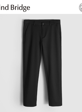 MindBridge 双层复合/秋冬男士弹力直筒商务休闲西裤防风抗皱MA61