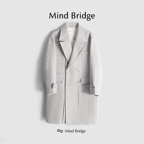 MindBridge绵羊毛呢大衣防风保暖