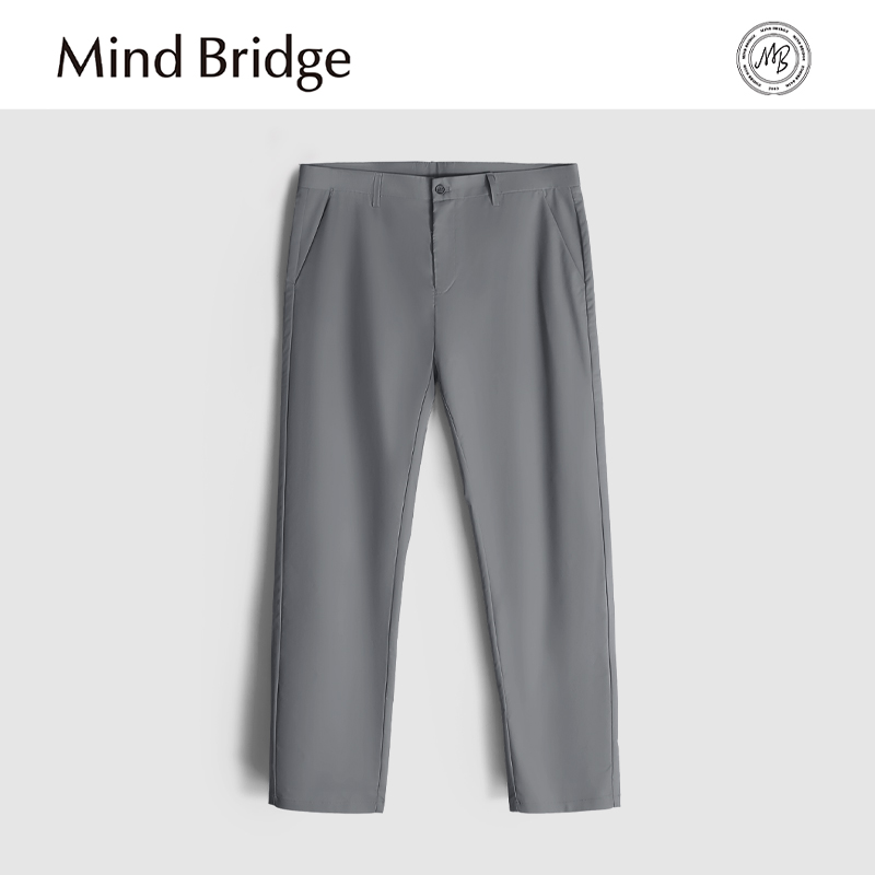 MindBridge【定织斜纹】春季商务休闲弹力直筒长裤男吸湿透气MA29