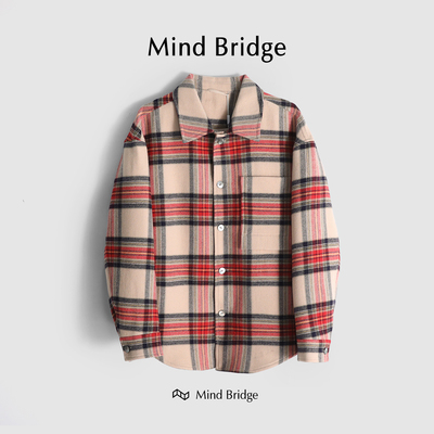 MindBridge防风保暖毛呢大衣羊毛