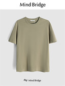 MindBridge 简约百搭夏M4114 T恤男士 球队校草 休闲宽松圆领短袖