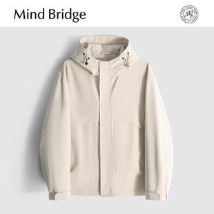 男士 春季 户外防风运动休闲连帽夹克MA1U 沙滩没有人 MindBridge