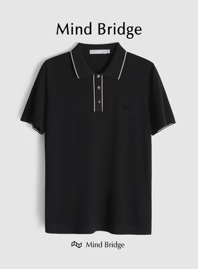 MindBridge【东涌日和】高端商务休闲polo衫短袖T恤男夏宽松M4038