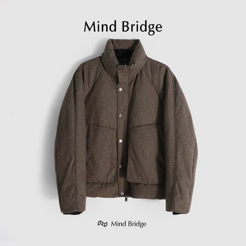 MindBridge羊毛羽绒服白鸭绒保暖