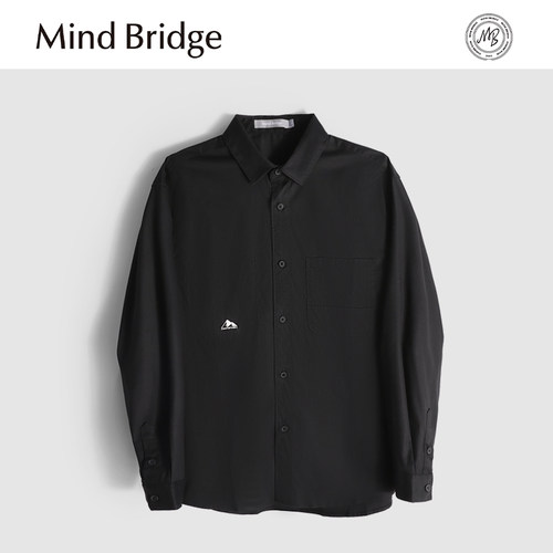 MindBridge【即将断码】春秋男士高端商务休闲翻领长袖衬衫 M4457