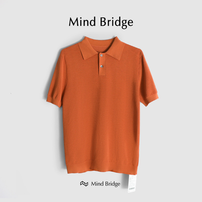 MindBridge短袖休闲中青年POLO衫
