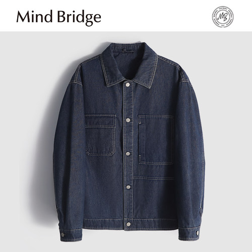 MindBridge【奥利机场】基础经典款商务休闲牛仔夹克吸湿透气MA02