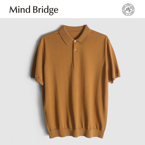 MindBridge【天蚕丝混纺】夏季凉感休闲针织短袖T恤POLO衫男 MA11