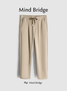 MindBridge【羊了个羊】绵羊毛直筒休闲垂感保暖抽绳卫裤男 M4323