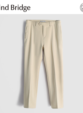 MindBridge 绵羊毛莱赛尔混纺/秋冬防风保暖直筒商务休闲裤男MAB1