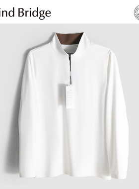 MindBridge【丘比特的脸】户外休闲运动立领弹力保暖长袖T恤M4414