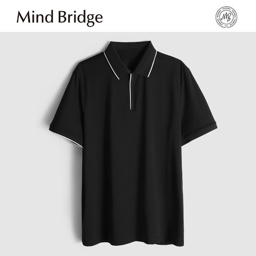 MindBridge【220克凉感桑蚕丝】商务休闲短袖T恤POLO衫男透气MA4R