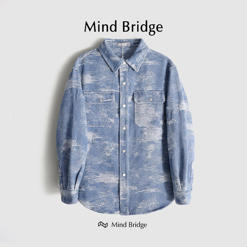 MindBridge翻领秋冬宽松休闲夹克