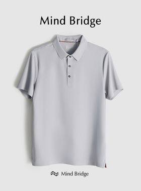 MindBridge【玛格丽阿诺】高弹力商务休闲POLO衫短袖T恤男夏M4113
