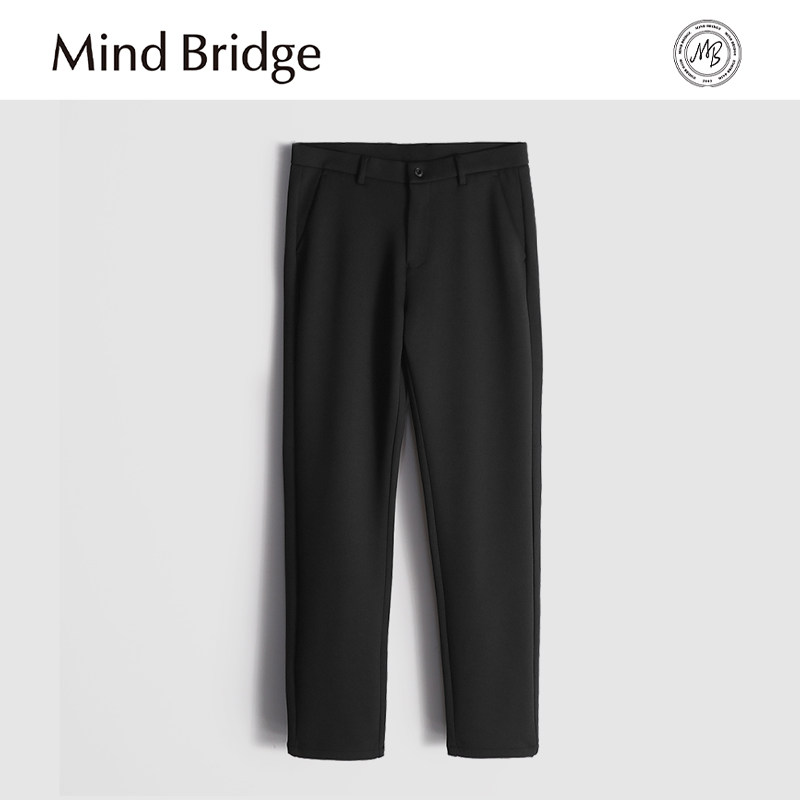 MindBridge弹力抗皱/垂感柔软/秋冬防风加绒保暖商务休闲西裤MA9G
