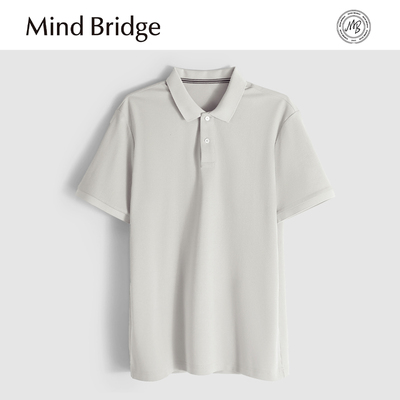 MindBridge【索罗娜】夏季凉感商务休闲翻领短袖T恤POLO衫男 MA4T