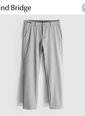 MindBridge【沃尔顿家族】夏季桑蚕丝垂感弹力商务休闲直筒裤MA2G