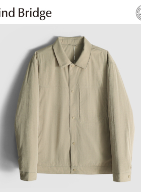 MindBridge轻量化125克/冬季防风保暖商务休闲翻领棉服夹克男MAAB