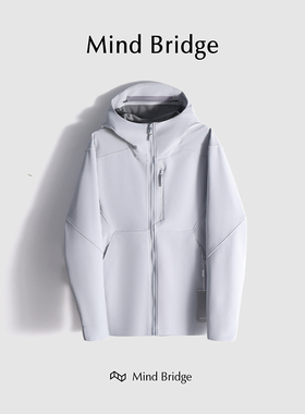 MindBridge【十月底】户外防水防风休闲运动连帽加绒夹克春 M4454
