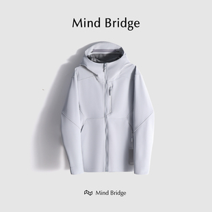 M4454 户外防水防风休闲运动连帽加绒夹克春 MindBridge 十月底