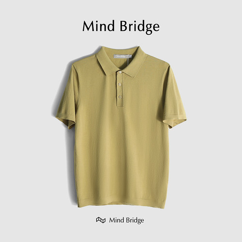 MindBridge夏季短袖桑蚕丝POLO衫