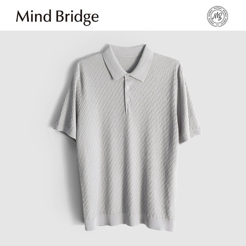 MindBridge【弹力抗皱】垂感商务休闲针织短袖T恤POLO衫透气 MA2V
