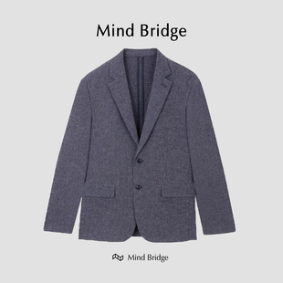 新款 外套西裝 潮MUJK2102 MindBridge休閑西服單西男2023秋冬季