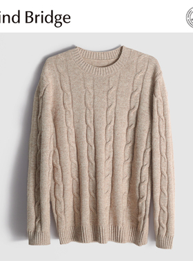 MindBridge380克绵羊毛/秋冬重磅防风保暖圆领打底针织衫内搭MA7Z