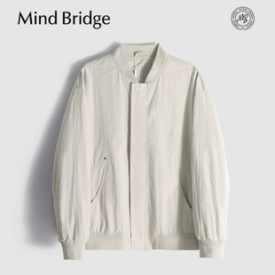 宽松商务休闲棒球领夹克男防风透气MB2K 阔版 MindBridge 浮花梦影