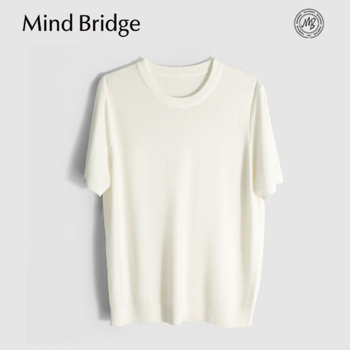 MindBridge100%莱赛尔凉感天丝/5色短袖T恤针织POLO衫夏/气质MB12