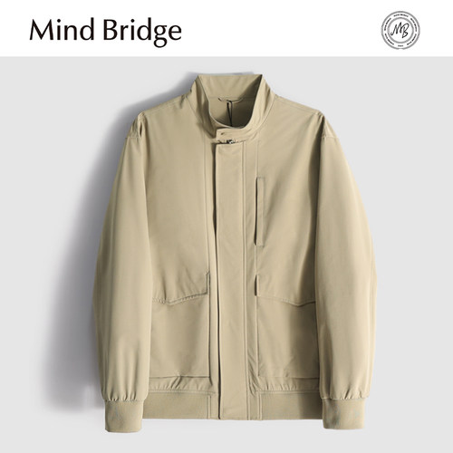 MindBridge【巴黎六区】男士商务休闲防风立领夹克春弹力抗皱MA04