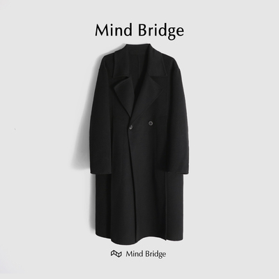 MindBridge羊毛冬呢大衣防风保暖