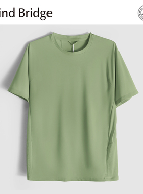 MindBridge【户外运动】夏季高弹抗皱透气速干圆领短袖T恤男 MA4W