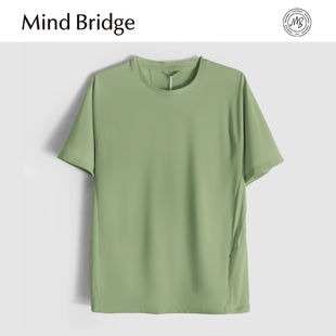 T恤男 MindBridge 高弹抗皱透气速干圆领短袖 夏季 MA4W 户外运动