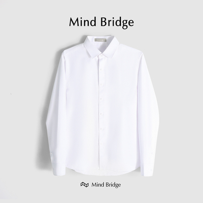 MindBridge翻领长袖商务休闲衬衫