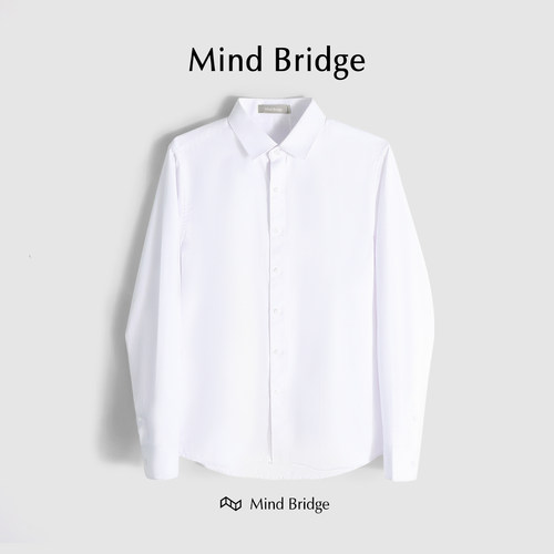 MindBridge翻领长袖商务休闲衬衫