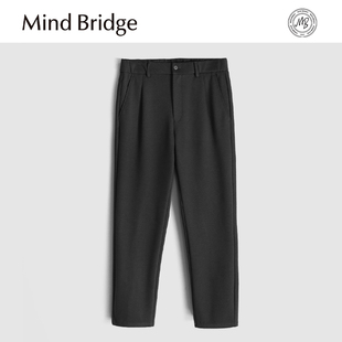 防风保暖 绵羊毛弹力直筒商务休闲裤 M4445 古堡暮色 MindBridge