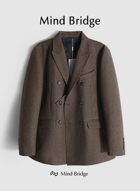 MindBridge【古着胶片】高端绵羊毛商务休闲西装男防风保暖 M4224