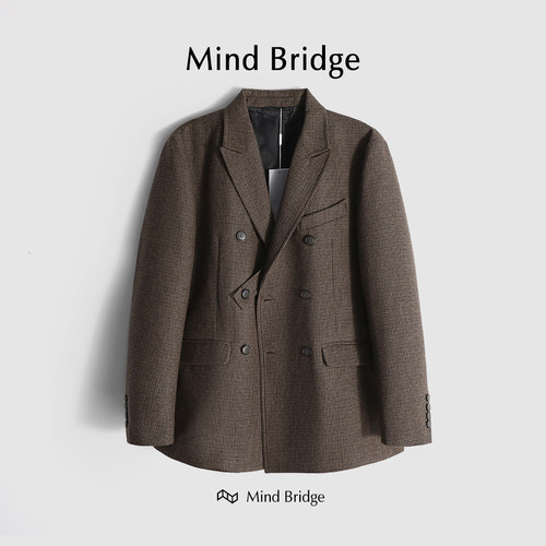 MindBridge商务秋休闲绵羊毛西服
