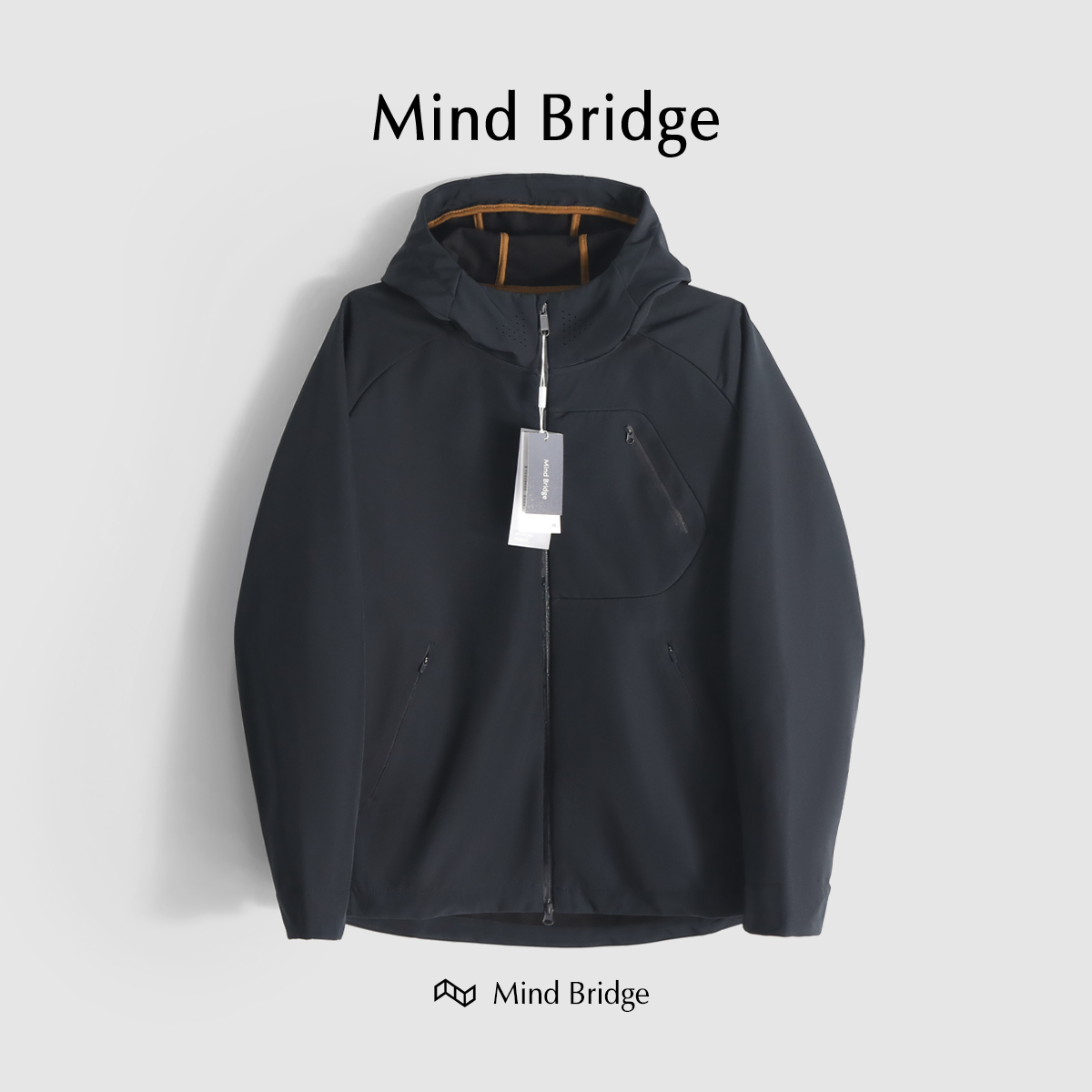 冲锋衣夹克MindBridge连帽春休闲