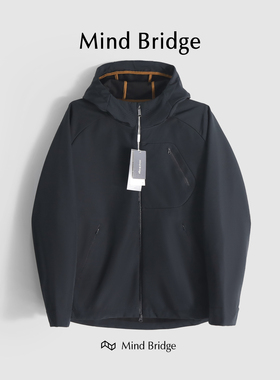 MindBridge【出街时髦精】户外防水防风软壳加绒冲锋登山服秋M002