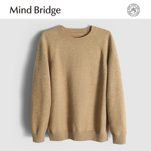 MA8J 秋冬休闲高弹力保暖毛衣内搭针织开衫 MindBridge 绵羊毛混纺