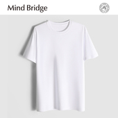 T恤 MindBridge MA41 男士 精梳棉纯色圆领休闲短袖 100%纯棉 夏季